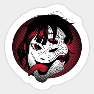 Conjoined Demons Sticker